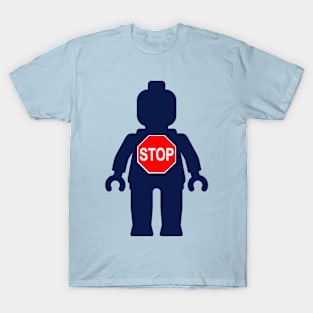 Minifig with Stop Sign T-Shirt